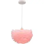 Olucia - SUZIE - Hanglamp - Roze / Wit - Vorm: Rond