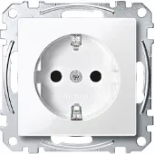 Merten Schneider Electric wandcontactdoos inbouw RA KV Glanzend wit