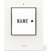 M-E Modern-Electronics 41430 Belknop Verlicht, Met naambord Wit