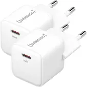 Intenso W30C GaN USB-oplader 30 W 1x USB-C Wit Binnen GaN, USB Power Delivery (USB-PD)