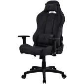 AROZZI Torretta Gamingstoel met zachte stofbekleding - Puur zwart