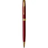 Parker Sonnet balpen | rood gelakt met gouden trim | medium punt zwarte inkt | geschenkverpakking