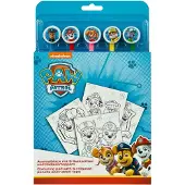 Cass film Kleurblok paw patrol met 5 kleurpotloden