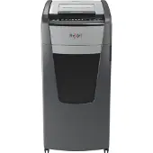 Rexel Optimum AutoFeed+ 750M papiervernietiger P5, volledig automatisch, micro cut 2 x 15 mm, 140 l, 750 vel snijcapaciteit, met rollen, zwart