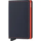 Secrid Slim Wallet Portemonnee Matte Nightblue & Orange