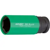 Hazet Krachtdopsleutel 903SLG-22 · 1/2 inch (12,5 mm) vierkant hol · Buiten-zeskant-tractieprofiel · SW 22 mm