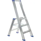 Escalo trapladder Sparta 3 treden - beugel met gereedschapsbakje - extra brede antisliptreden 8 cm