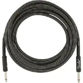 Fender Professional 15ft Straight Instrument Cable Gray Tweed
