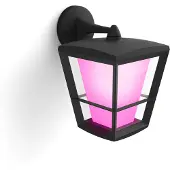 Philips Hue Econic muurlamp White and Color Zwart hangend