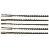 Milwaukee Foret SDS Plus 4 snijkanten MX4 10x165 mm - 5 stuks - Carbide - Optimale geometrie