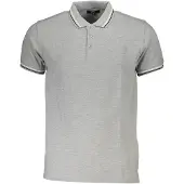 Roberto Cavalli Dubbel Tipped Kraag Grijze Polo Shirt