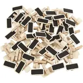 Packlinq Schoolbord met wasknijpers, afm 4x2 cm, 100stuks