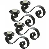 Loberon Kaarsenhouder set van 4 Vorelin