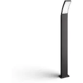 Philips Splay straatlamp, 12W, Buitenverlichting, Anthraciet, Metaal, IP44, Geschikt voor terras, tuin, enz