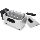 Emerio Frituurpan 3 Liter - Friteuse - Regelbare Thermostaat - Koude Zone - Frietketel DF-132653 RVS