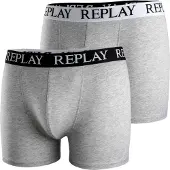 Replay Boxershorts grijs gemêleerd / zwart / offwhite