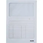 Leitz Chemise à fenêtre, format A4, carton, blanc, 160g/m2