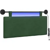 vidaXL Hangend hoofdbord Jungle Groen Corduroy stof