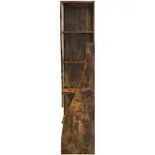 vidaXL Hoekkast 32x32x140cm Bewerkt hout Rook Eiken