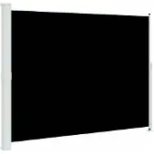vidaXL Tuinscherm uittrekbaar 220x314 cm zwart