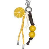HUGO Sleutelhanger met citroenapplicatie model 'BECKY_CHARM'