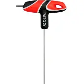 YATO Zeskant sleutel met handvat - - YT-05574 - 4 mm - T-handvat - Ergonomisch