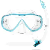 Cressi Estrella Vip Snorkeling Set Transparant,Blauw