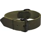 Gebr. De Boon Halsband soft leder 40mm/70cm groen