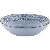 Florina Amandel Diep Bord Blauw 20 cm - Steengoed