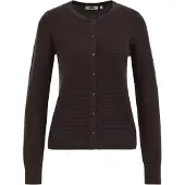 We fashion Gebreid vest donkerbruin