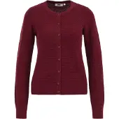 We fashion Gebreid vest bordeaux