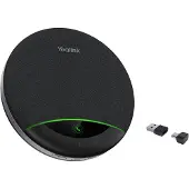 Yealink SP96 – Draagbare Speakerphone – Bluetooth, USB-A & USB-C – Inclusief BT51-C dongle – Conferentiespeaker met 6 Microfoons & LCD – Voor Teams, Zoom & meer – Grijs