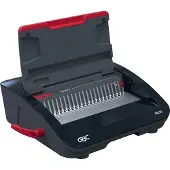 GBC CombBind CB25E Elektrische Inbindmachine - Plastic Bindruggen - 390 Vel - Zwart/ Rood