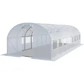 TOOLPORT Tunnelkas 4x8 m, PE-folie, wit