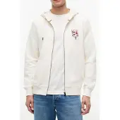 Tommy Hilfiger Sweatvest ivoor / navy / kersrood