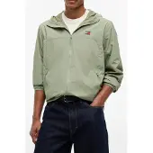 Tommy Hilfiger Tussenjas 'Packable Ripstop Relaxed Hooded' pastelgroen