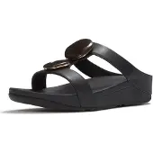 FitFlop fino marbled stone Sandalen | Maat 42 Dames Zwart