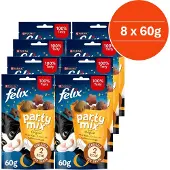 Felix 8x Kattensnack Party Mix Original 60 gr