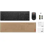 Lenovo 4X31N50717 (DK, Draadloze), Toetsenbord, Zwart
