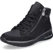 Rieker dames veterboot zwart