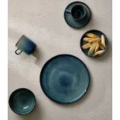 Ona Soepkommen - Ontbijtkommen Schaaltjes - Bowl Set - Aardewerk Duna Blue - Vaatwasser- en Ovenbestendig - Ø 15 cm 4 Stuks