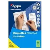 Agipa Universele etiketten, 70,0 x 42,4 mm, met aftreksysteem
