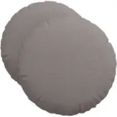 vidaXL Zitkussens 2 st Stof Taupe Ø50 x 19 cm