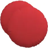 vidaXL Zitkussens 2 st Stof Rood Ø50 x 19 cm