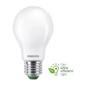 Philips Matte gloeilamp met een klassiek uiterlijk, 60 Watt, A60, E27, 4 Watt, 60 Watt, E27, 840 lumen, 50.000 uur, Warm wit