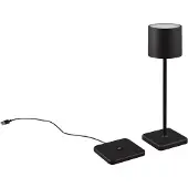 TRIO Oplaadbare tafellamp Fernandez zwart