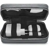 WOOLNUT Leather Tech Organizer Opbergtas Grijs