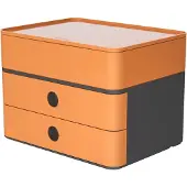 HAN Ladebox Allison Smart-Box Plus, 2 laden met scheidingswanden, Benodigdhedendoos, stapelbaar, ABS-kunststof, caramel-bruin