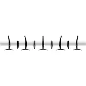 Kartell Hanger Wandkapstok L 90 cm x H 17 cm | Black