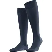 Falke Kniekousen Blauw, Effen